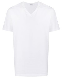 weißes T-Shirt mit einem V-Ausschnitt von Filippa K