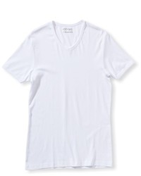 weißes T-Shirt mit einem V-Ausschnitt von Garage