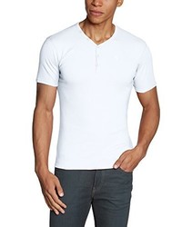 weißes T-Shirt mit einem V-Ausschnitt von GARCIA
