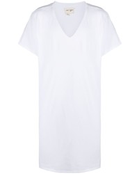 weißes T-Shirt mit einem V-Ausschnitt von Greg Lauren