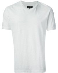 weißes T-Shirt mit einem V-Ausschnitt von Hydrogen
