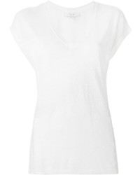 weißes T-Shirt mit einem V-Ausschnitt von IRO