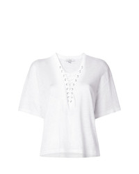 weißes T-Shirt mit einem V-Ausschnitt von IRO