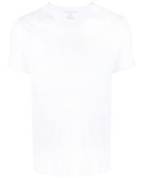 weißes T-Shirt mit einem V-Ausschnitt von Majestic Filatures