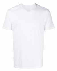weißes T-Shirt mit einem V-Ausschnitt von Majestic Filatures