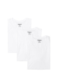 weißes T-Shirt mit einem V-Ausschnitt von Neighborhood