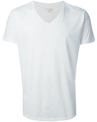 weißes T-Shirt mit einem V-Ausschnitt von Orlebar Brown