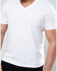 weißes T-Shirt mit einem V-Ausschnitt von Asos