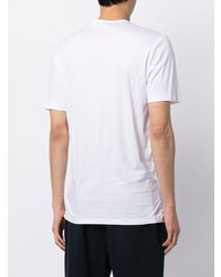 weißes T-Shirt mit einem V-Ausschnitt von Zimmerli