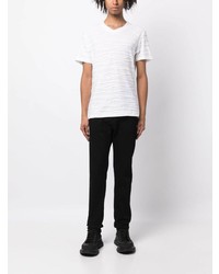 weißes T-Shirt mit einem V-Ausschnitt von Private Stock