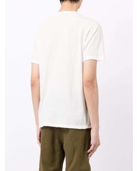 weißes T-Shirt mit einem V-Ausschnitt von Lanvin