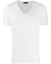 weißes T-Shirt mit einem V-Ausschnitt von Unconditional