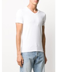 weißes T-Shirt mit einem V-Ausschnitt von Tom Ford