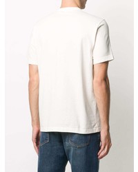 weißes T-shirt mit einer Knopfleiste von Aspesi