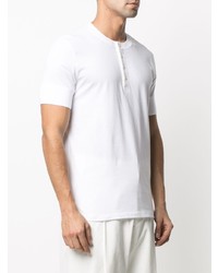 weißes T-shirt mit einer Knopfleiste von Tom Ford