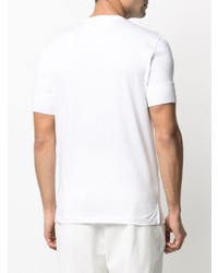 weißes T-shirt mit einer Knopfleiste von Tom Ford