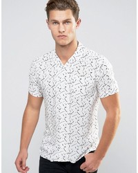 weißes T-shirt mit geometrischem Muster von Bellfield