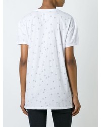 weißes T-shirt mit Sternenmuster