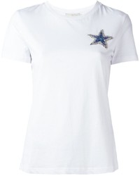 weißes T-shirt mit Sternenmuster von Amen