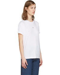 weißes T-shirt mit Sternenmuster von Stella McCartney