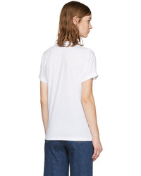 weißes T-shirt mit Sternenmuster von Stella McCartney