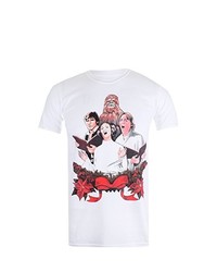 weißes T-shirt mit Weihnachten Muster von Star Wars