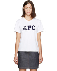 weißes T-shirt von A.P.C.