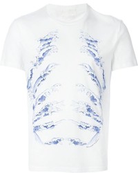 weißes T-shirt von Alexander McQueen