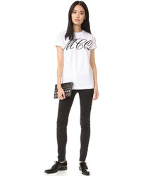 weißes T-shirt von MCQ