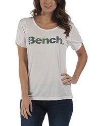 weißes T-shirt von Bench