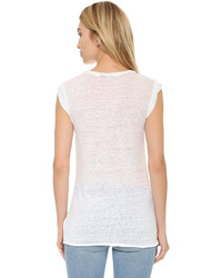 weißes T-shirt von Pam & Gela