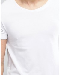 weißes T-shirt von Asos