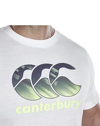 weißes T-shirt von Canterbury