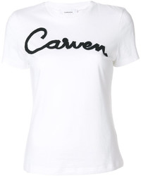 weißes T-shirt von Carven