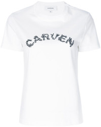 weißes T-shirt von Carven