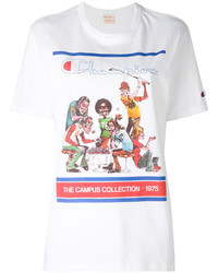 weißes T-shirt von Champion