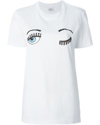 weißes T-shirt von Chiara Ferragni