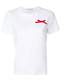 weißes T-shirt von Comme des Garcons
