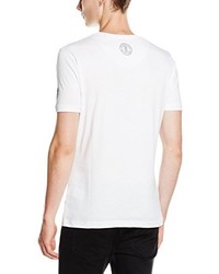 weißes T-shirt von Crosshatch