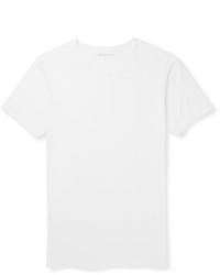 weißes T-shirt von Derek Rose