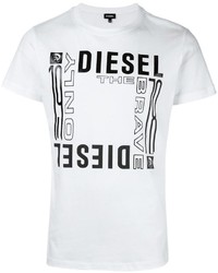 weißes T-shirt von Diesel