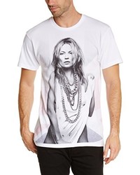 weißes T-shirt von Eleven Paris