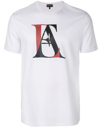 weißes T-shirt von Emporio Armani