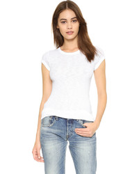 weißes T-shirt von Enza Costa