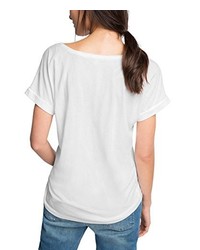 weißes T-shirt von Esprit