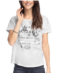 weißes T-shirt von Esprit