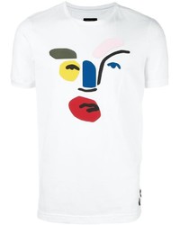 weißes T-shirt von Fendi