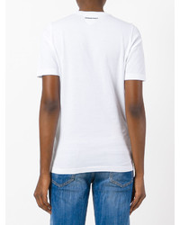 weißes T-shirt von Dsquared2
