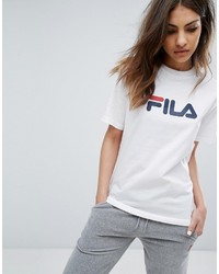 weißes T-shirt von Fila