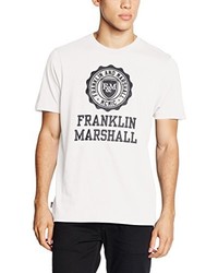 weißes T-shirt von Franklin & Marshall